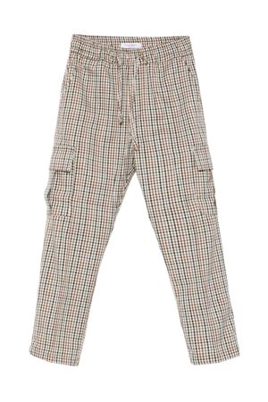 pantalone in viscosa marrone PAOLO PECORA KIDS | PP4108CAMM
